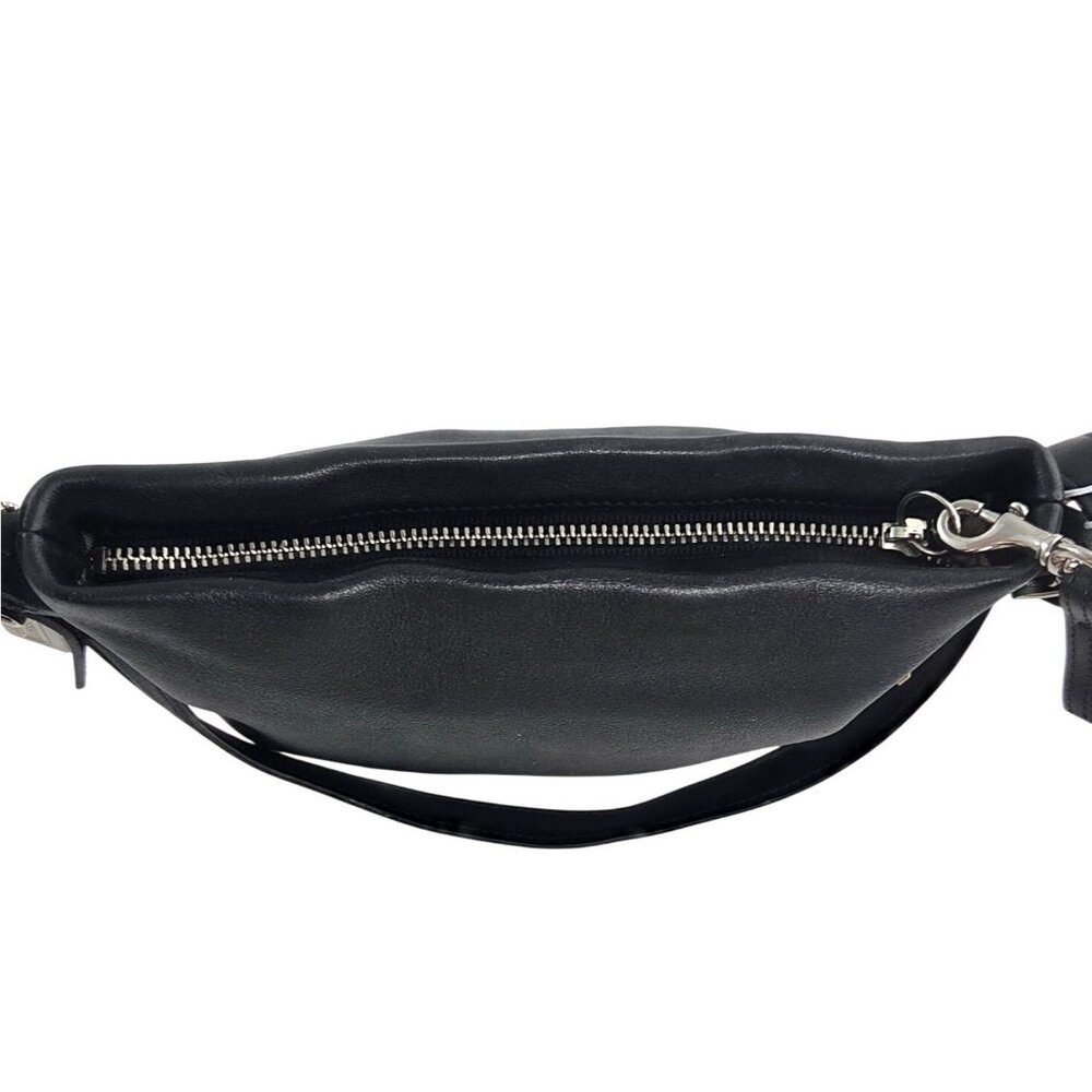 Vintage Y2K Coach Legacy Mini Dufflette Black Leather  Metal Hangtag Signature - Picture 11 of 11